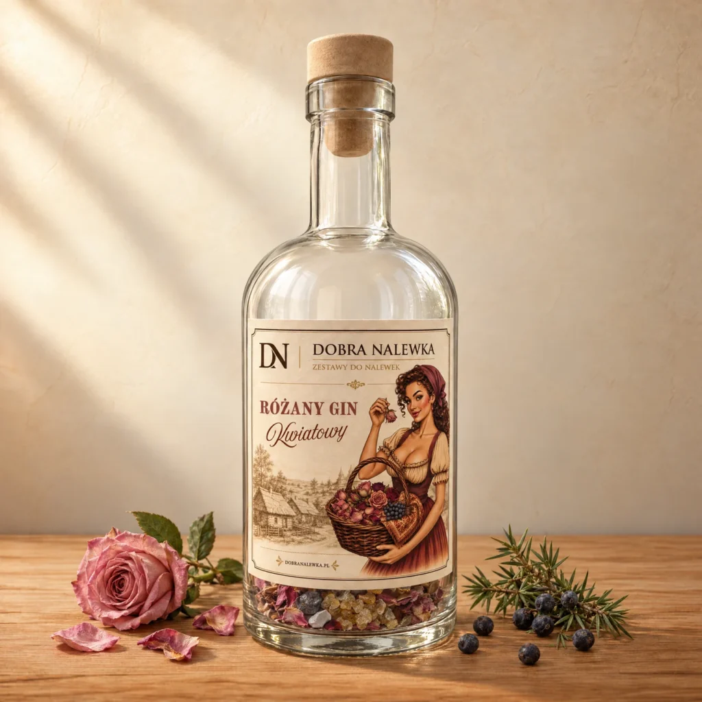 Kompozycja Zestaw Solo — Różany Gin Kwiatowy